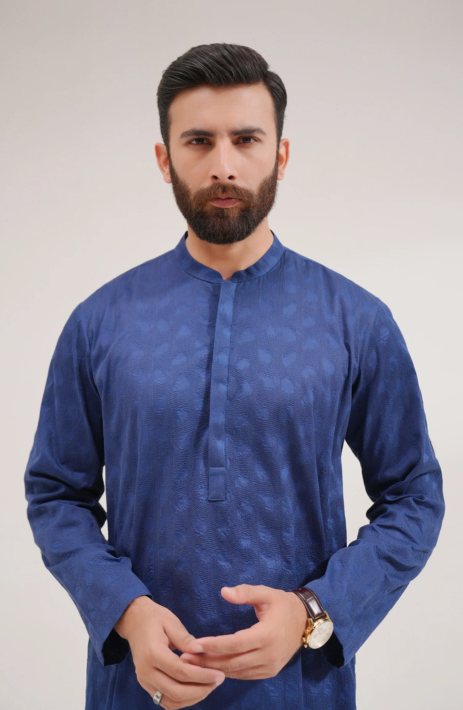 Men's Embroidered Kurta - SMK709125