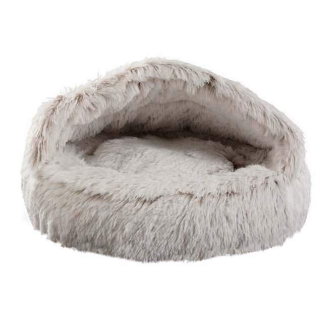 Little&Bigger Fluffy Cave bed Brun, 50 cm