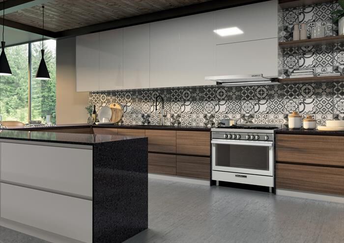 GLEM GAS - Cucina elettrica ST965MWH Classe A+-Bianco Farina