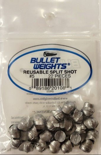BULLET WEIGHTS REMOVABLE SPLIT SHOT