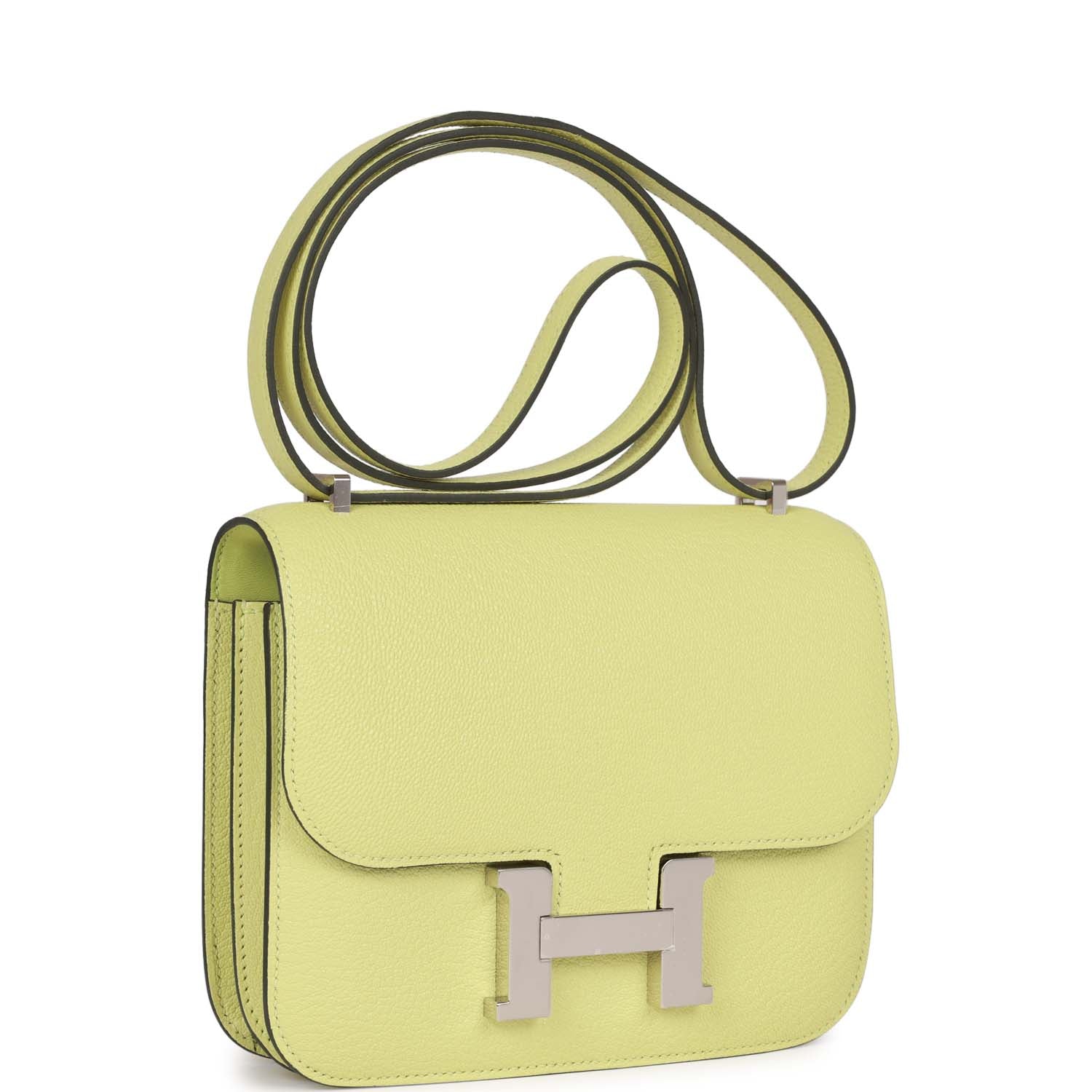Constance 18 Jaune Bourgeon Chevre Palladium Hardware