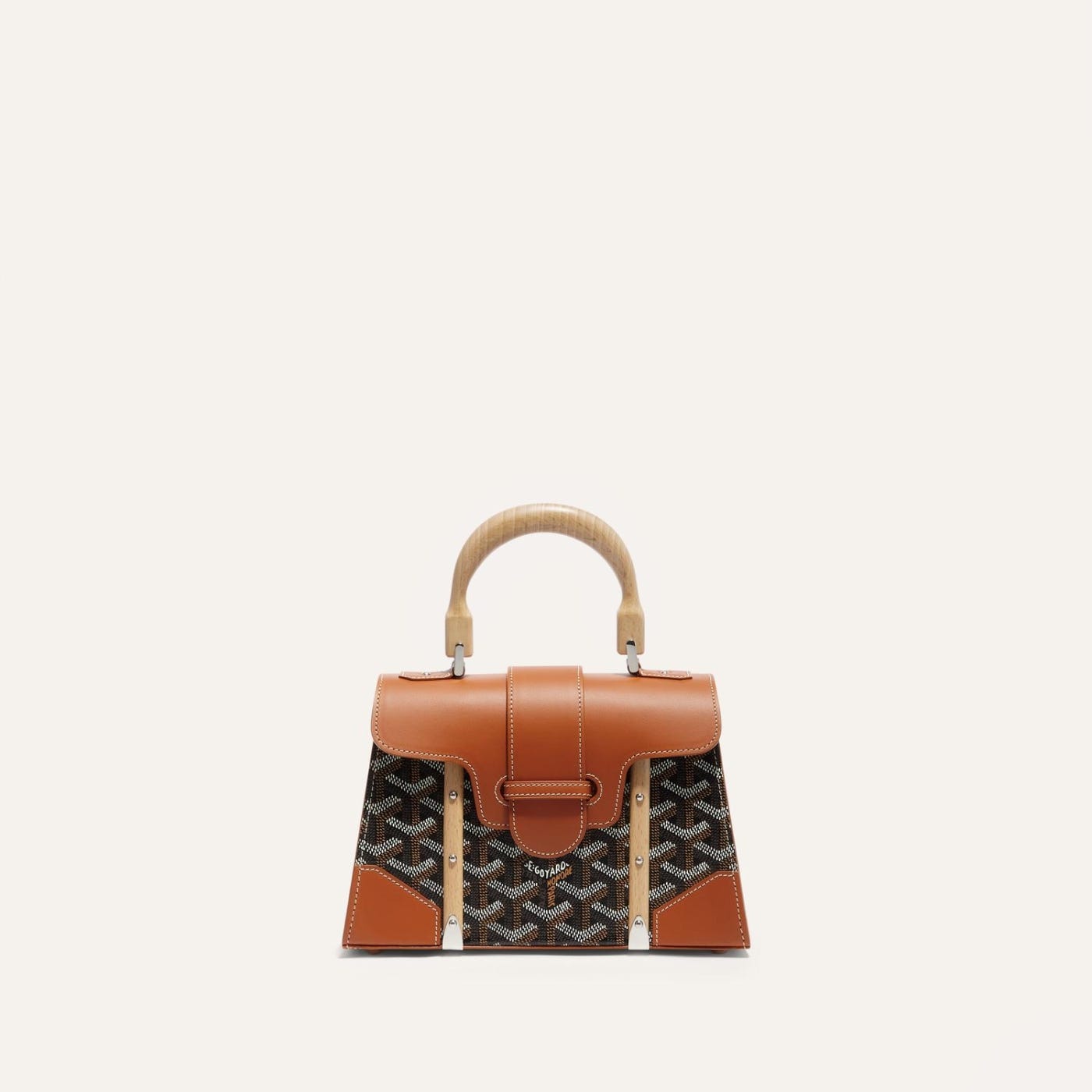 Saigon Structured Mini Bag Black and Brown