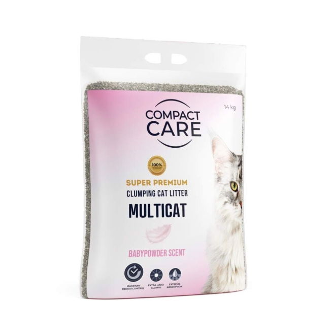 Compact Care Babypowder Parfymert