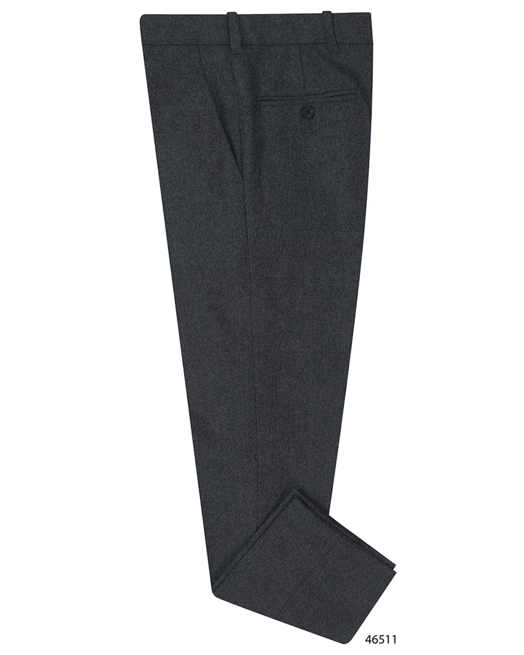 Dark Grey Flannel Dress Pant