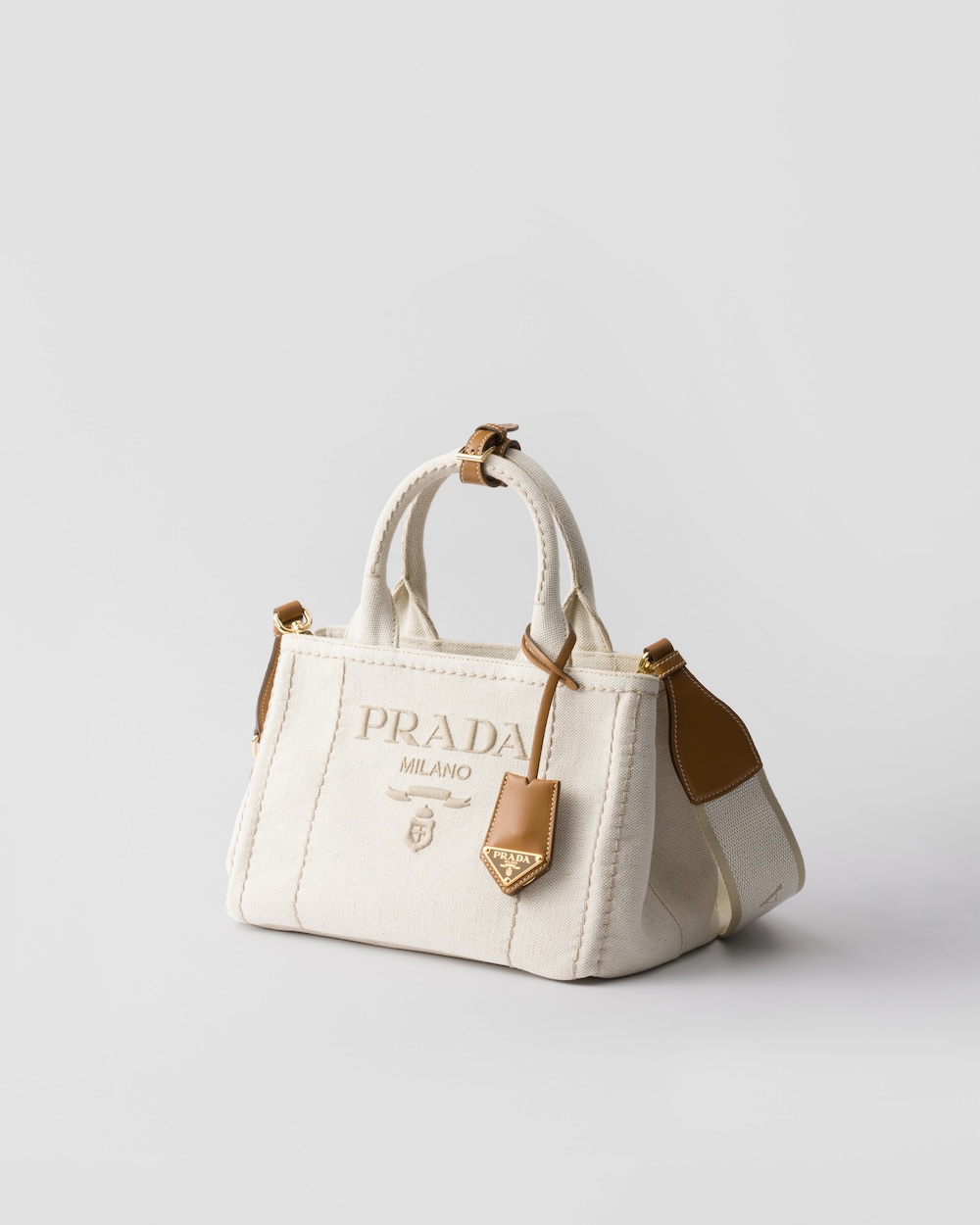 Small Linen Blend Handbag
