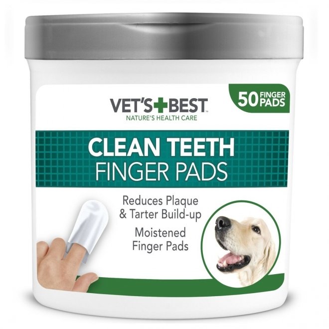 Vet' s Best Clean Teeth Finger Pads, 50 stk