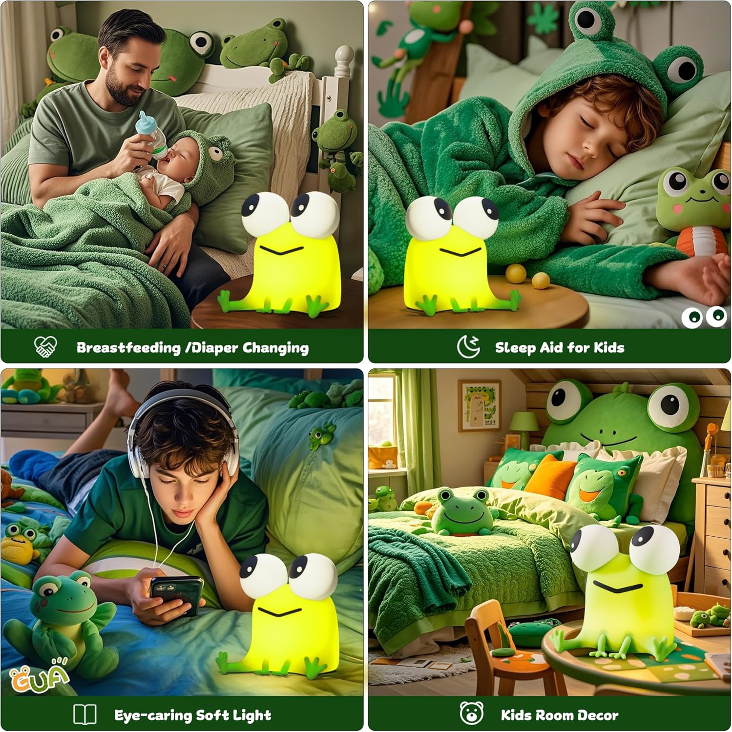Cute Frog Night Light
