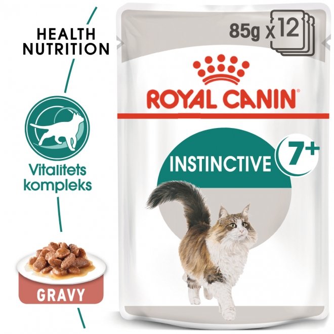 Royal Canin Instinctive 7+ Gravy våtfôr til katt 12x85g
