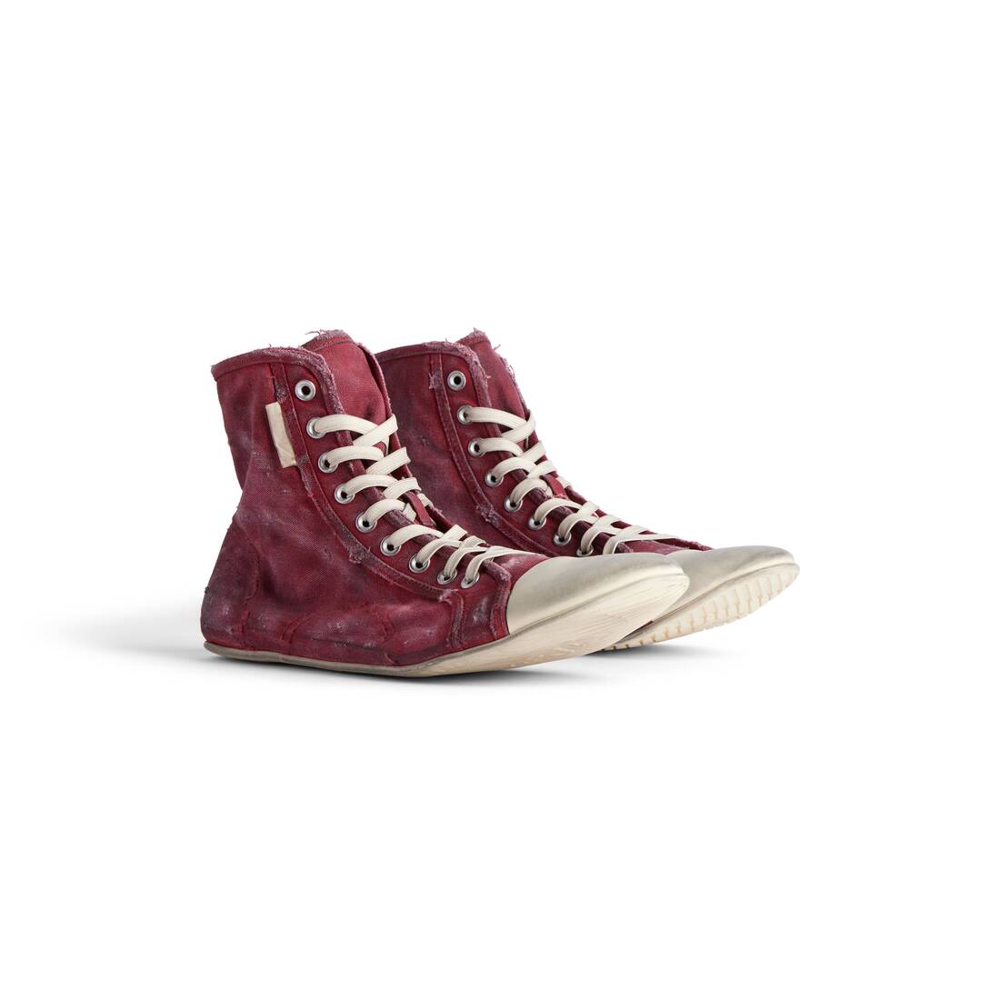 Mens Paris Ultra Flat High Top Sneaker in Red