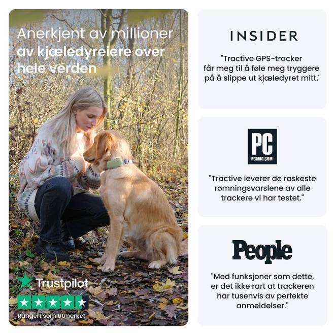Tractive GPS til hund XL
