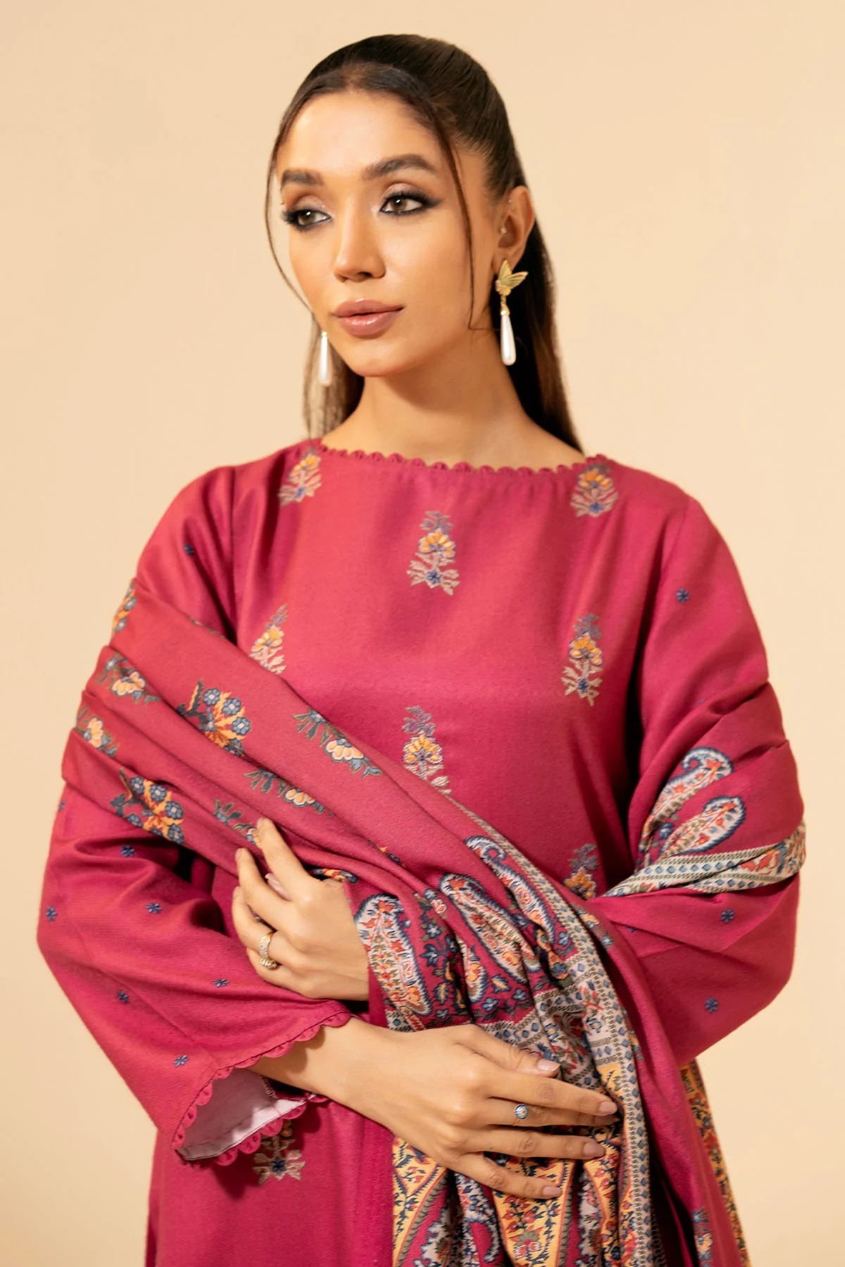 VISCOSE WOOL | EMBROIDERED