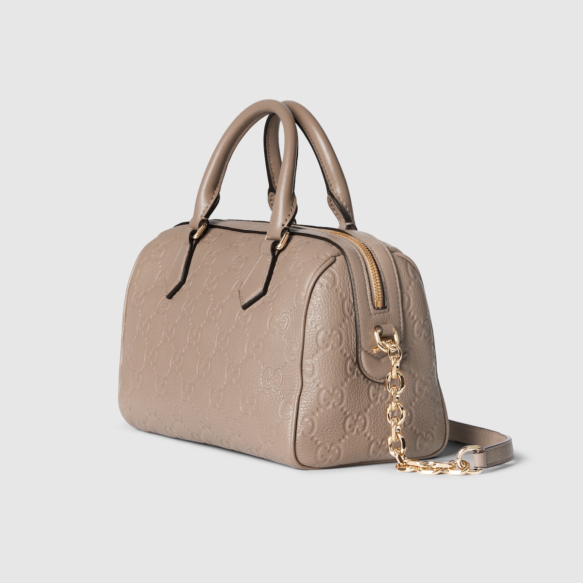 GG Emblem small top handle bag