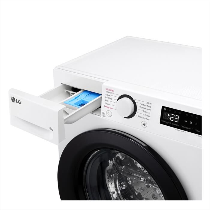 LG - Lavatrice AI DD R3 F2R3S08NSWB 8kg Classe A-Bianco