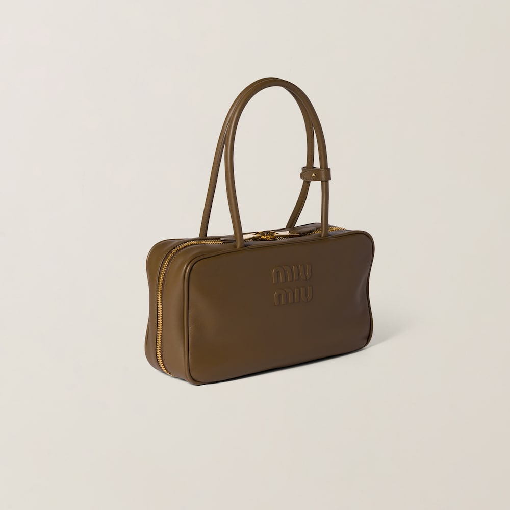 Beau leather top-handle bag