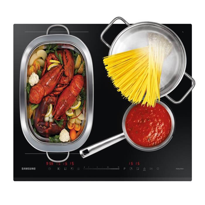 SAMSUNG - Piano cottura induzione NZ64R3747BK/UR 56 cm-VETROCERAMICA NERO