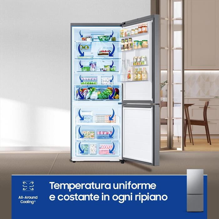 SAMSUNG - Frigorifero combinato RB50DG602ES9EF Classe E-METAL INOX