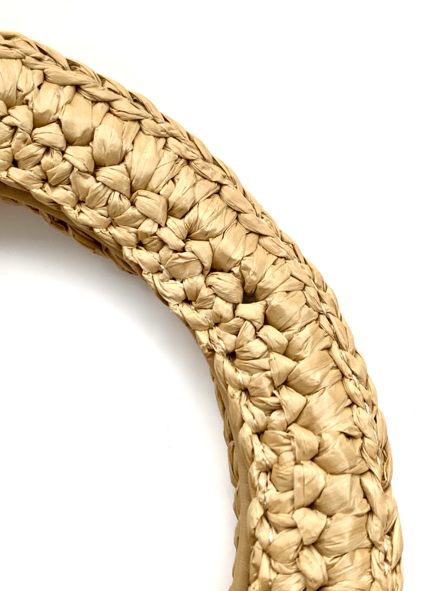 26C Cruise Raffia Mini Kelly Top Handle Bag - Mocuir