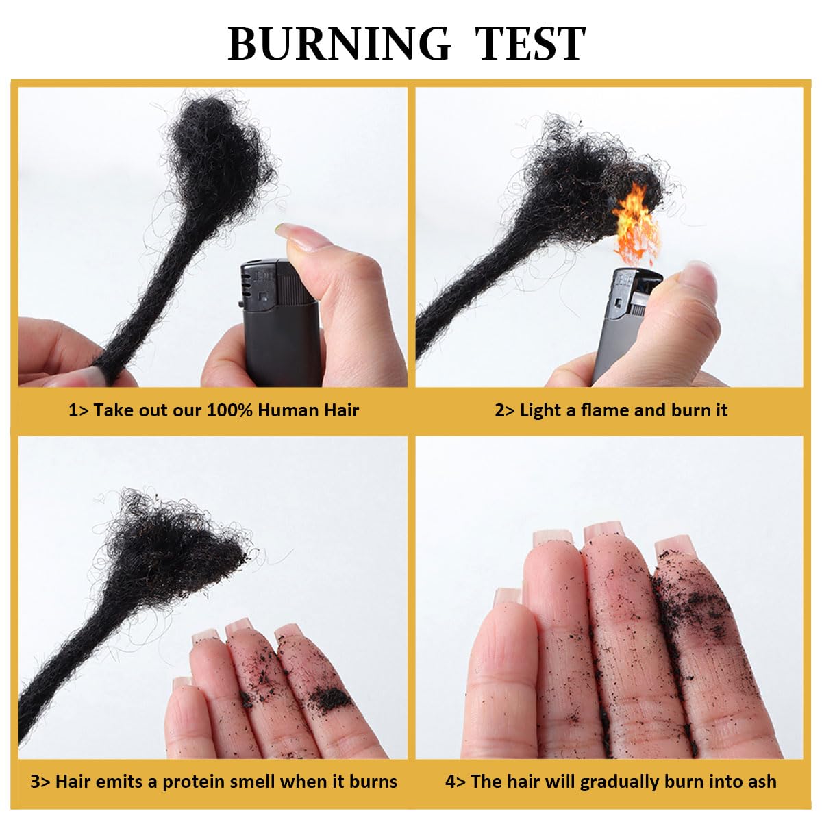 Loc Extensions Human Hair Curly Ends 0.4cm Width 10 inch 30 Strands Dreadlock Extensions,100% Permanent Human Hair Dreads Natural Black