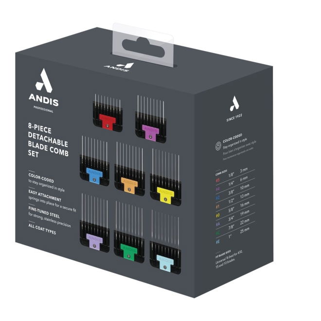 Andis Distansekammer til Klippemaskin 8-pk