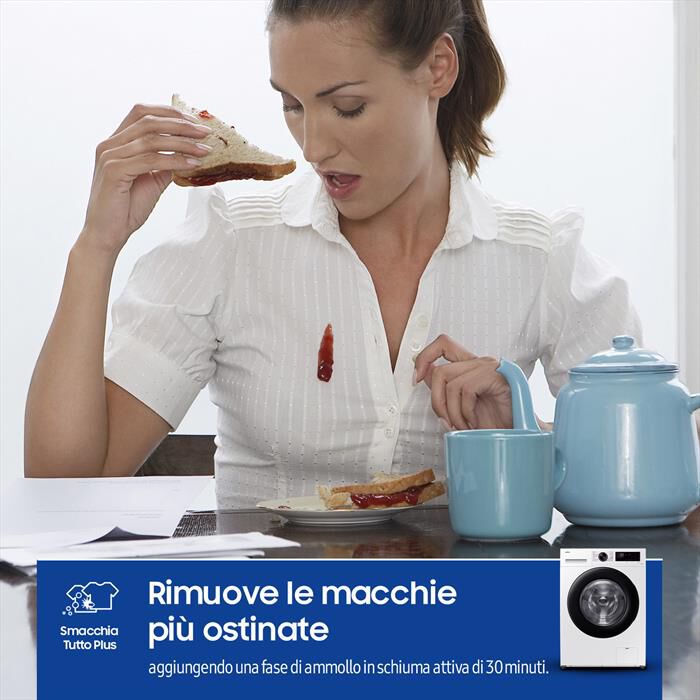 SAMSUNG - Lavatrice WW80CGC04DAEET 8 Kg Classe A-bianco