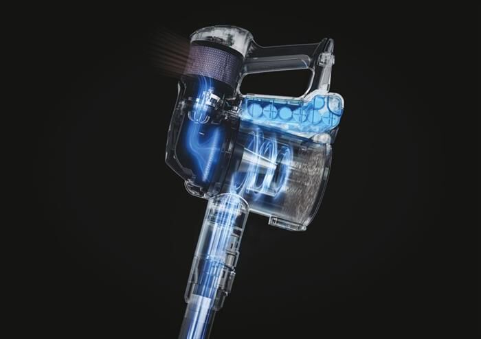 HOOVER - Aspirapolvere ricaricabile HF401P 011-Nero, Argento