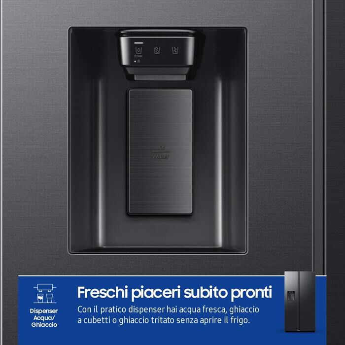 SAMSUNG - Frigorifero side by side RS70F64KEFEF Classe E-Antracite