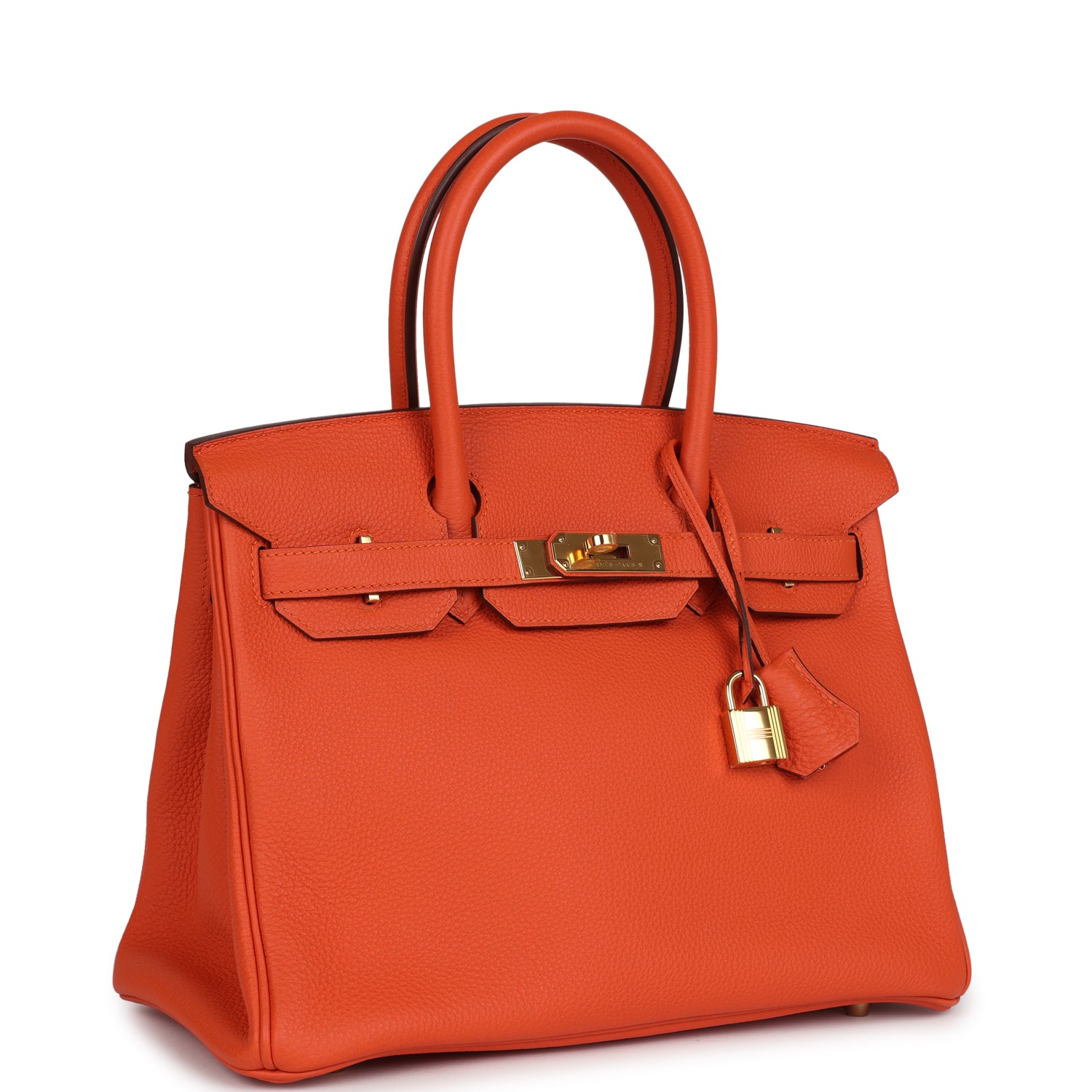 Birkin 30 Feu Togo Gold Hardware