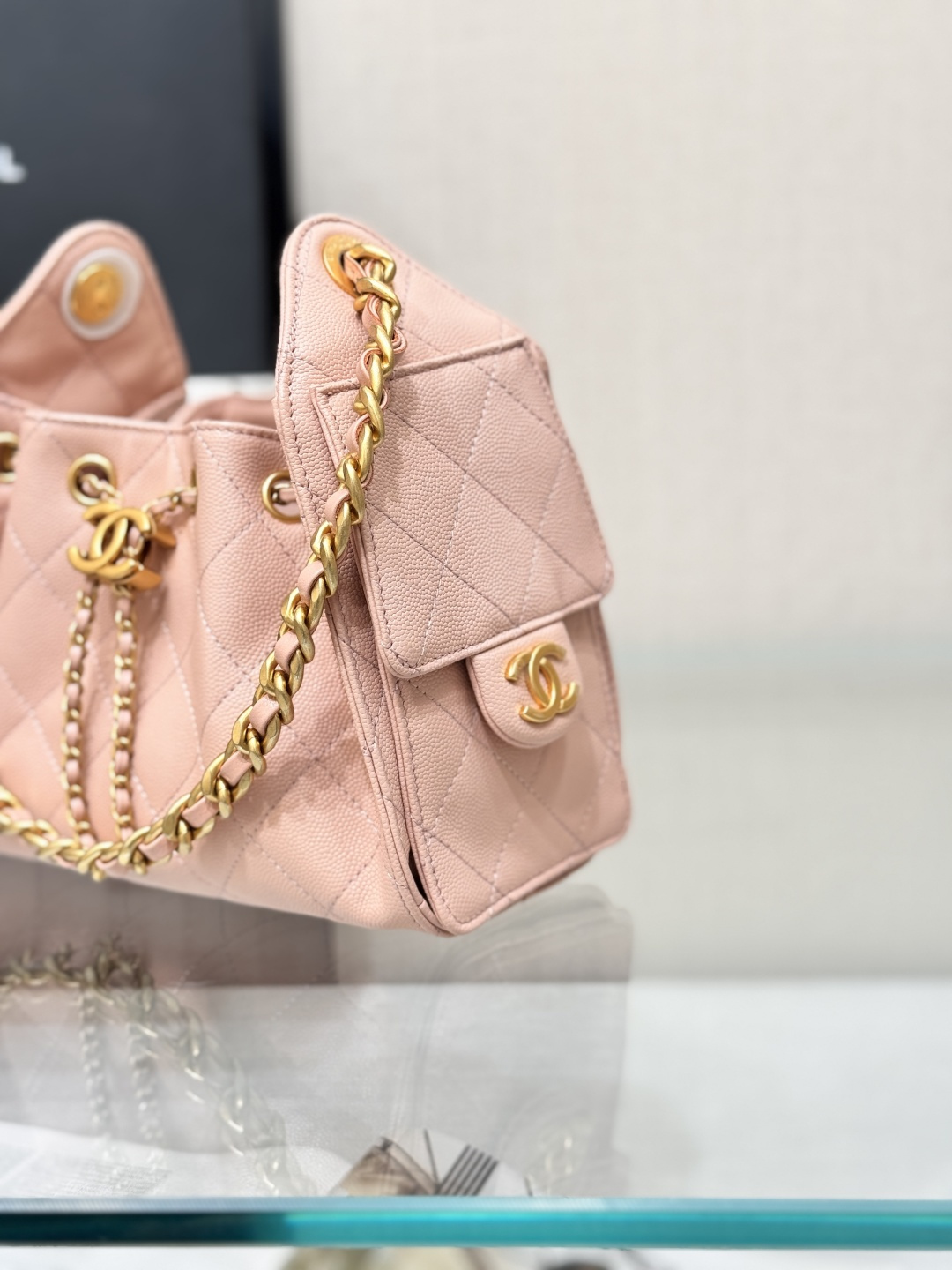 25Bag Mini Drawstring Bag（Pink） - Mocuir