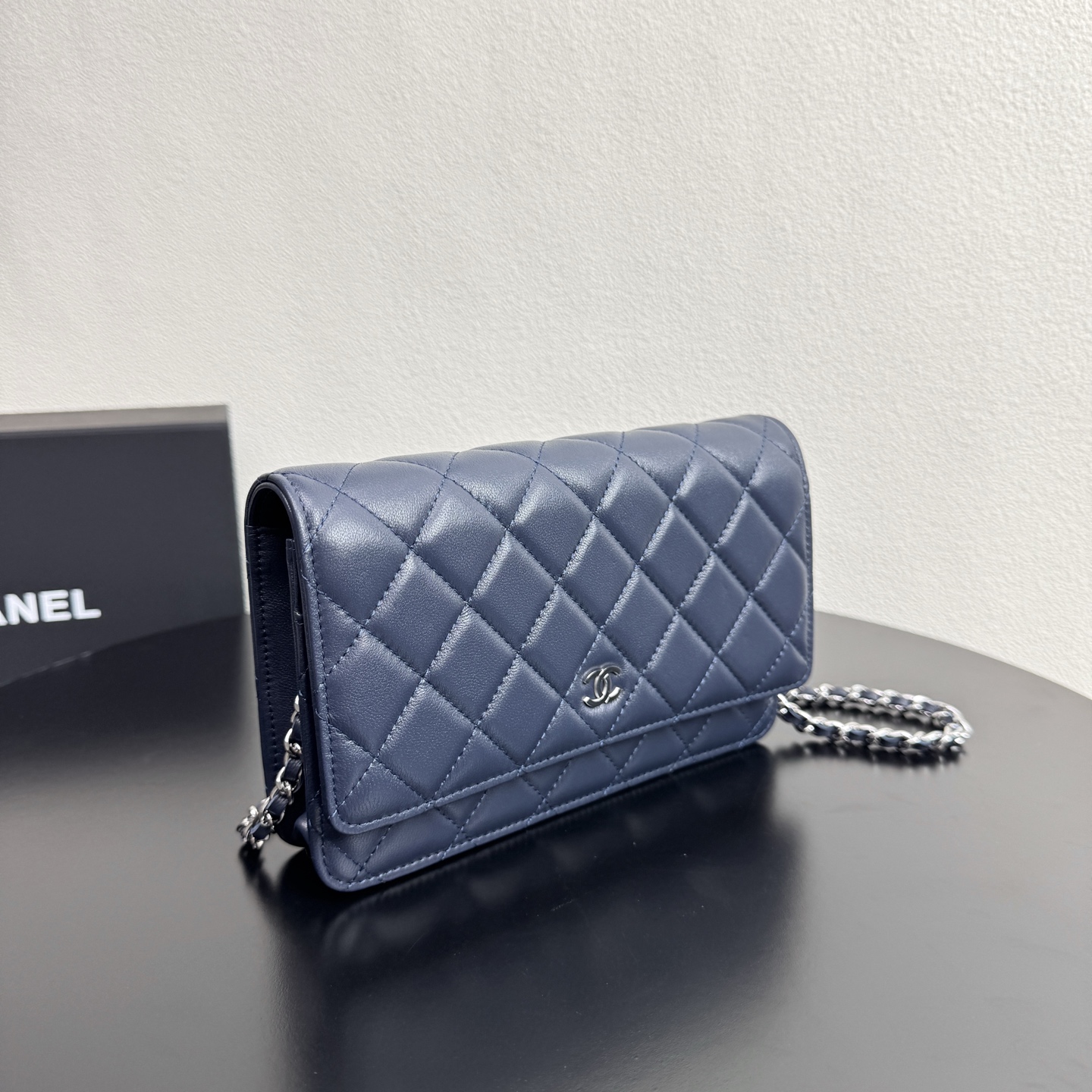 Classic Wallet on Chain（Navy Blue） - Mocuir