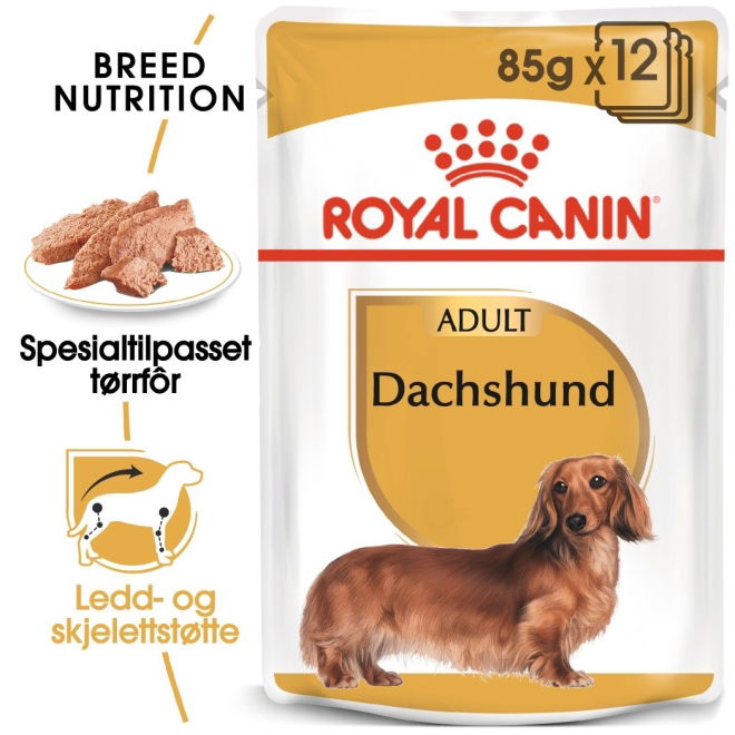 Royal Canin Dachshund Adult Loaf våtfôr til hund 12x85g