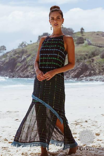 Resort-Ready Fringe Maxi