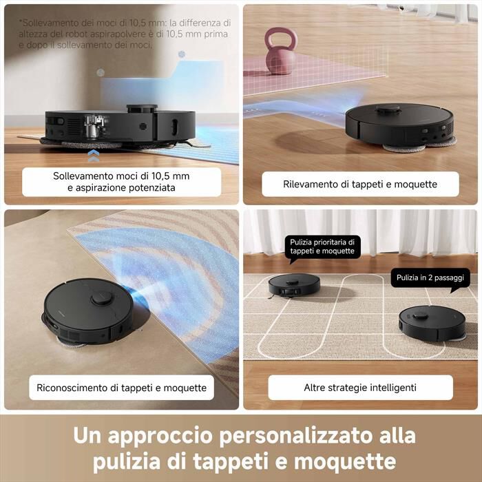 DREAME - Robot aspirapolvere lavapavimenti L40 VIM ULTRA AE-Nero
