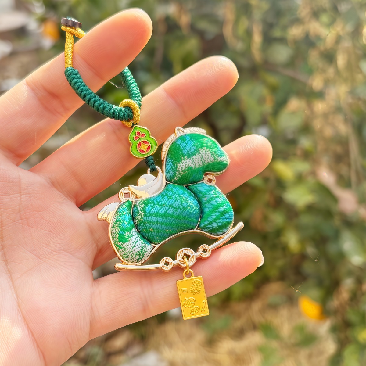 Chinese style embroidery gourd pendant decoration