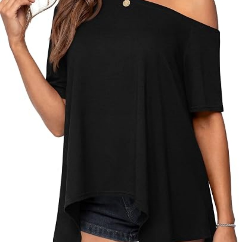 Off Shoulder Tops for Women Oversized Tshirts