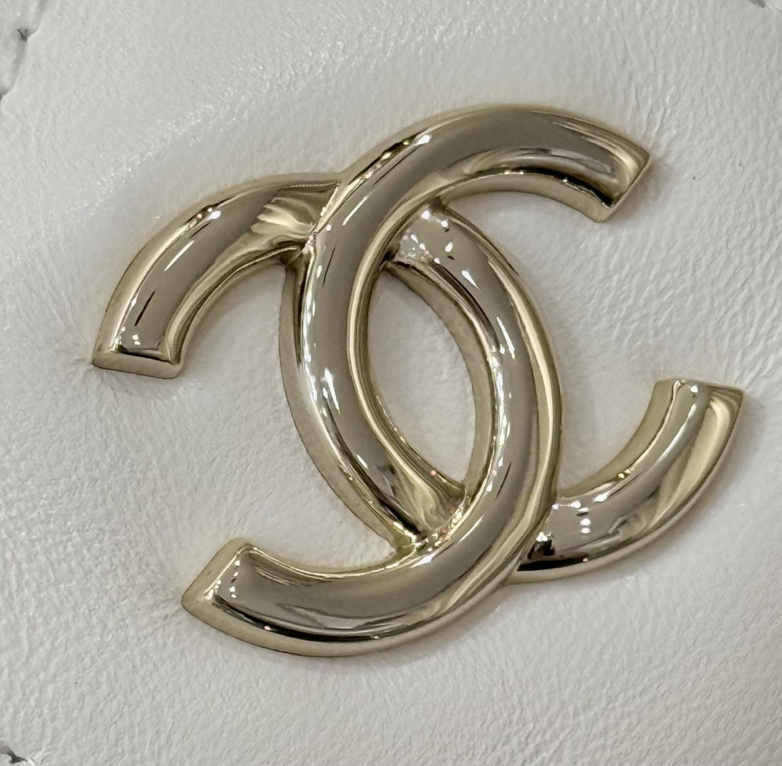 26P Hobo Shoulder Bag in White Quilted Lambskin with Light Gold-Tone Hardware - Mocuir