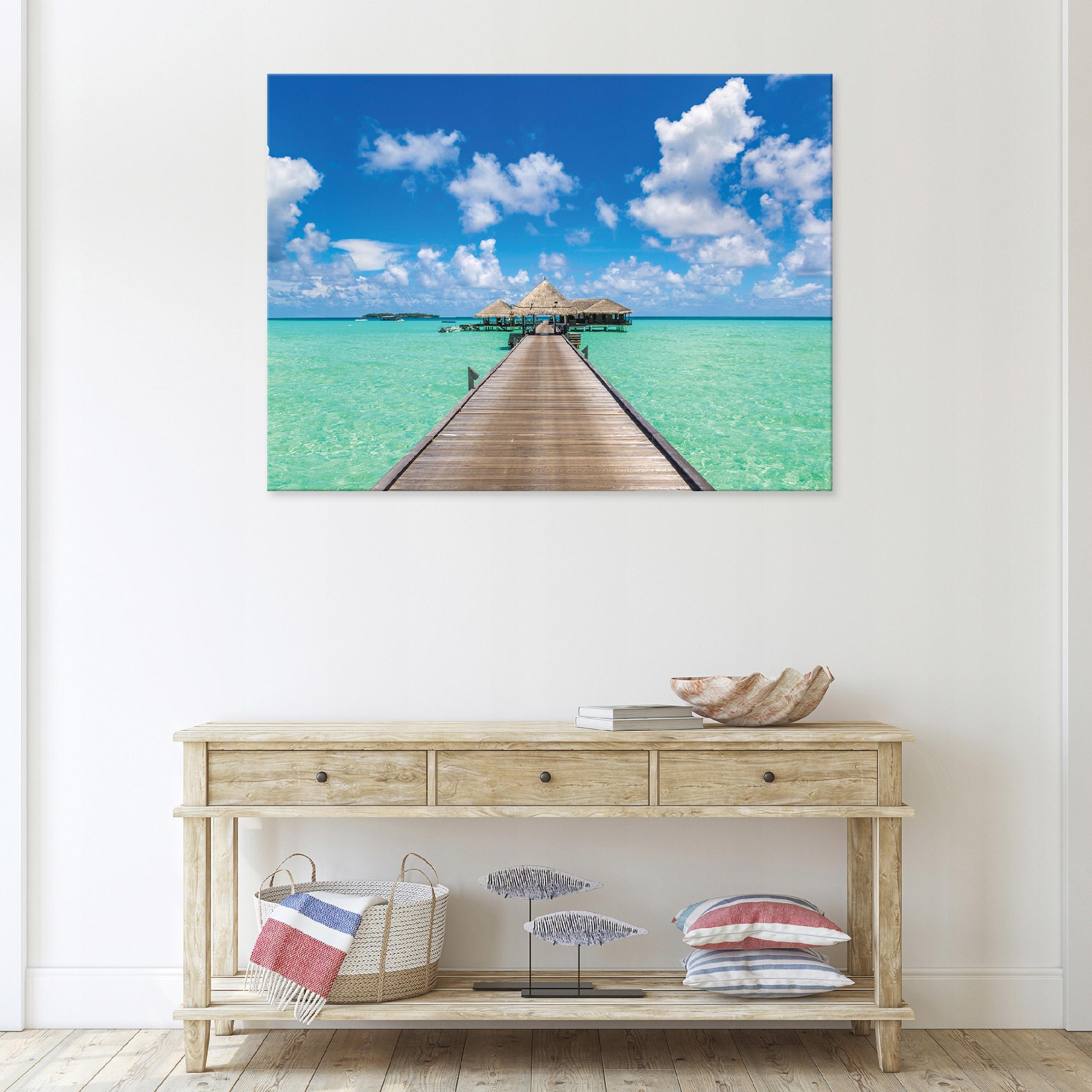 Beach, sea, nature wall art, modern, 60x40
