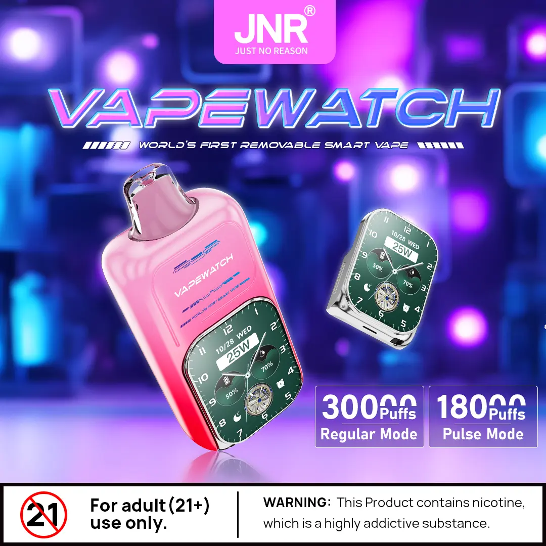 （3 pieces）JNR Vape Watch 30000 30K Puffs Original Smart Disposable Vape