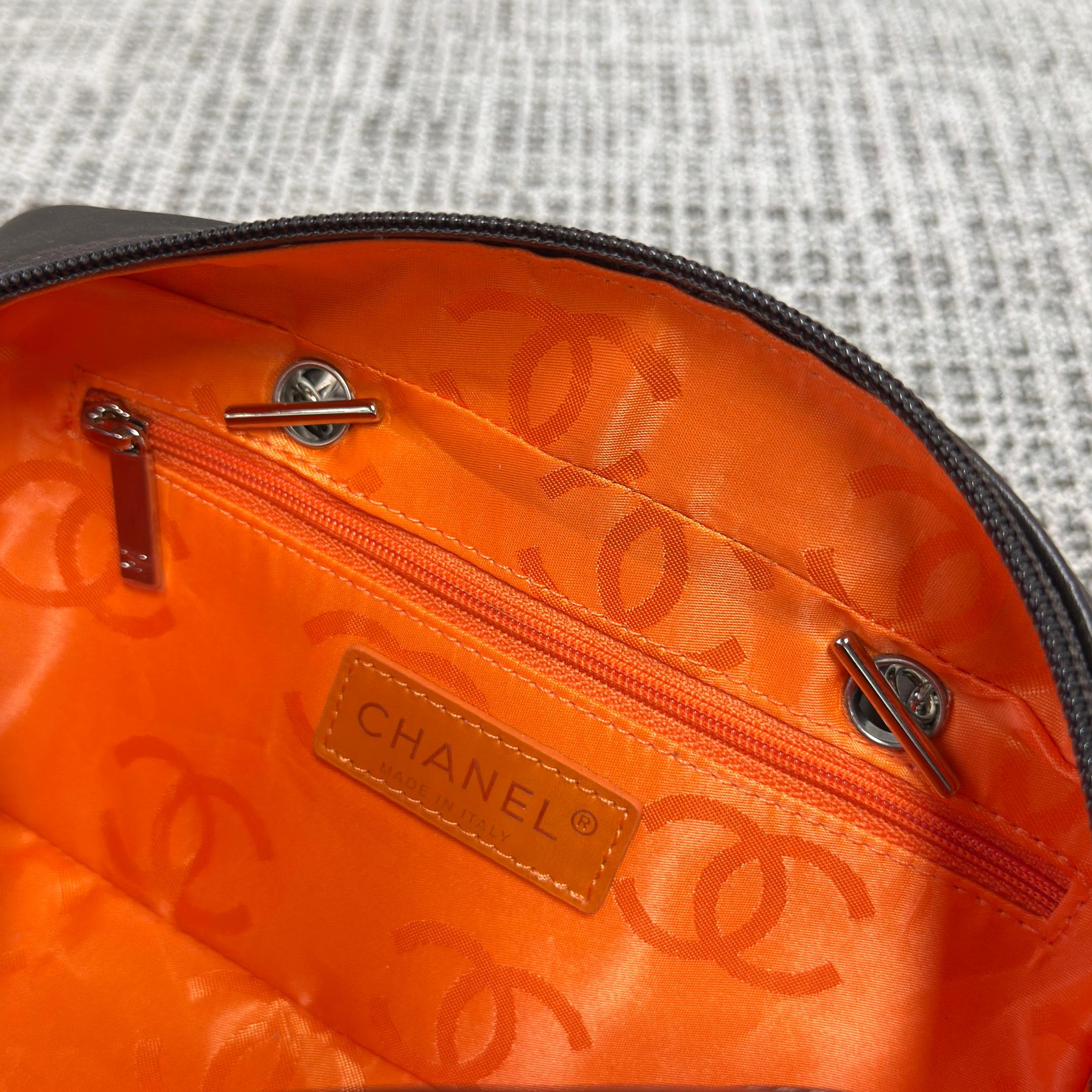 Cambon Quilted Lambskin Mini Boston Bag  Bowling Bag - Mocuir