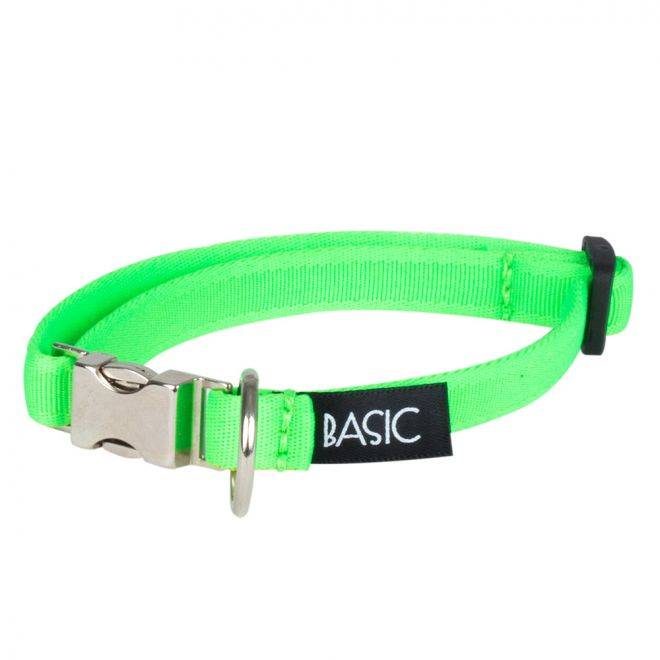 Basic Sweet Halsbånd Neongrønn med metallås