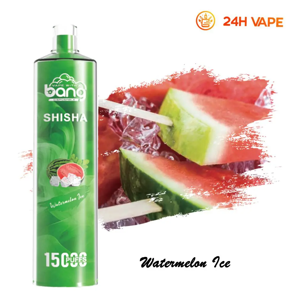 （3 pieces）Bang SHISHA 15000 Puffs Direct To Lung Disposable Electronic Cigarette New Vape Pen