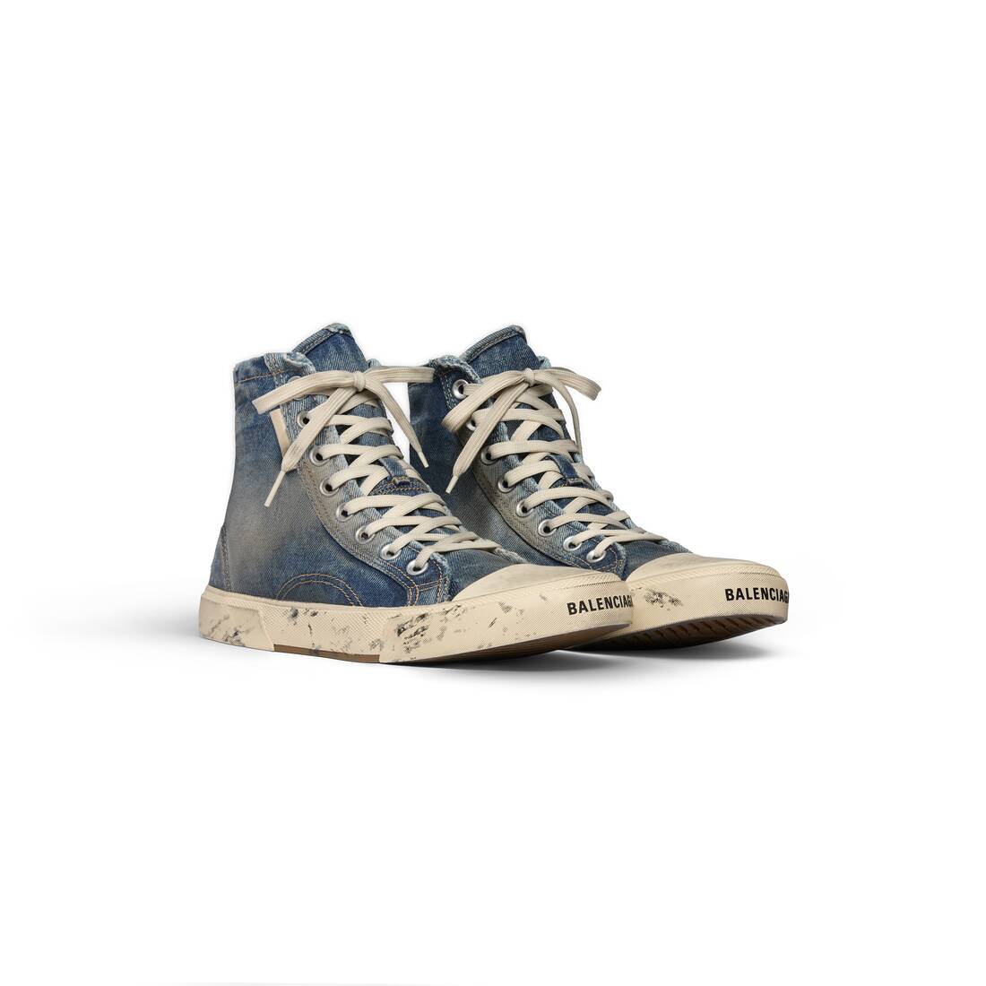 Mens Paris High Top Sneaker in Blue