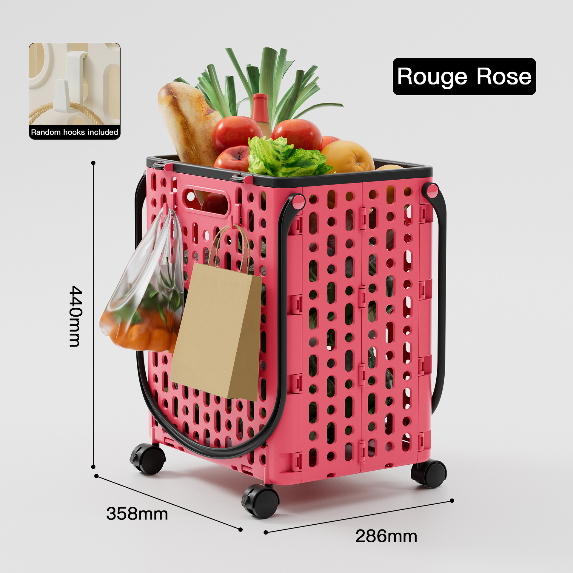 Household shopping cart folding trolley portable express trolley wheeled grocery shopping cart