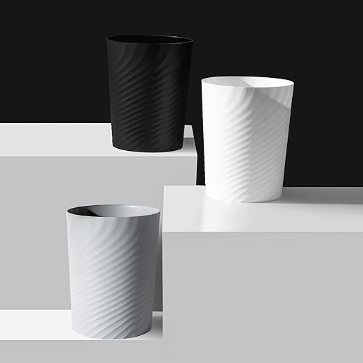 SMARTTOSS Plastic Small Trash Can Wastebasket