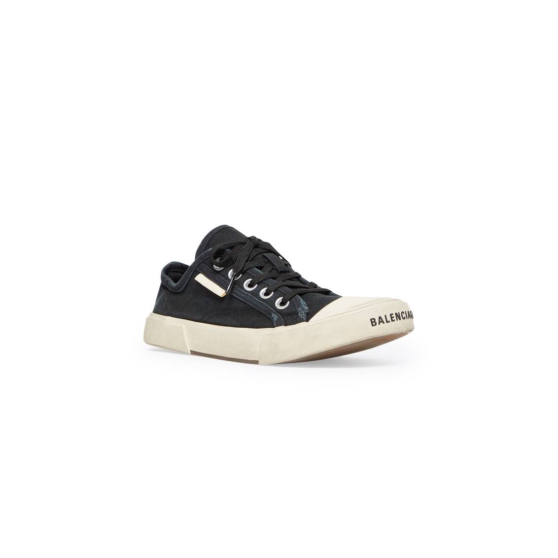 Womens Paris Low Top Sneaker in Black