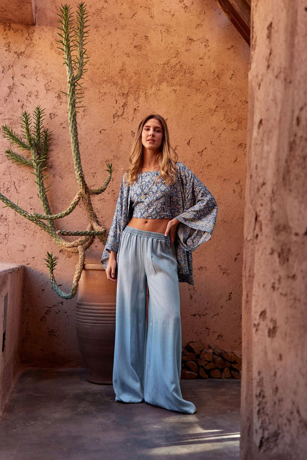 ‌Breeze Wide-Leg Tencel Pants