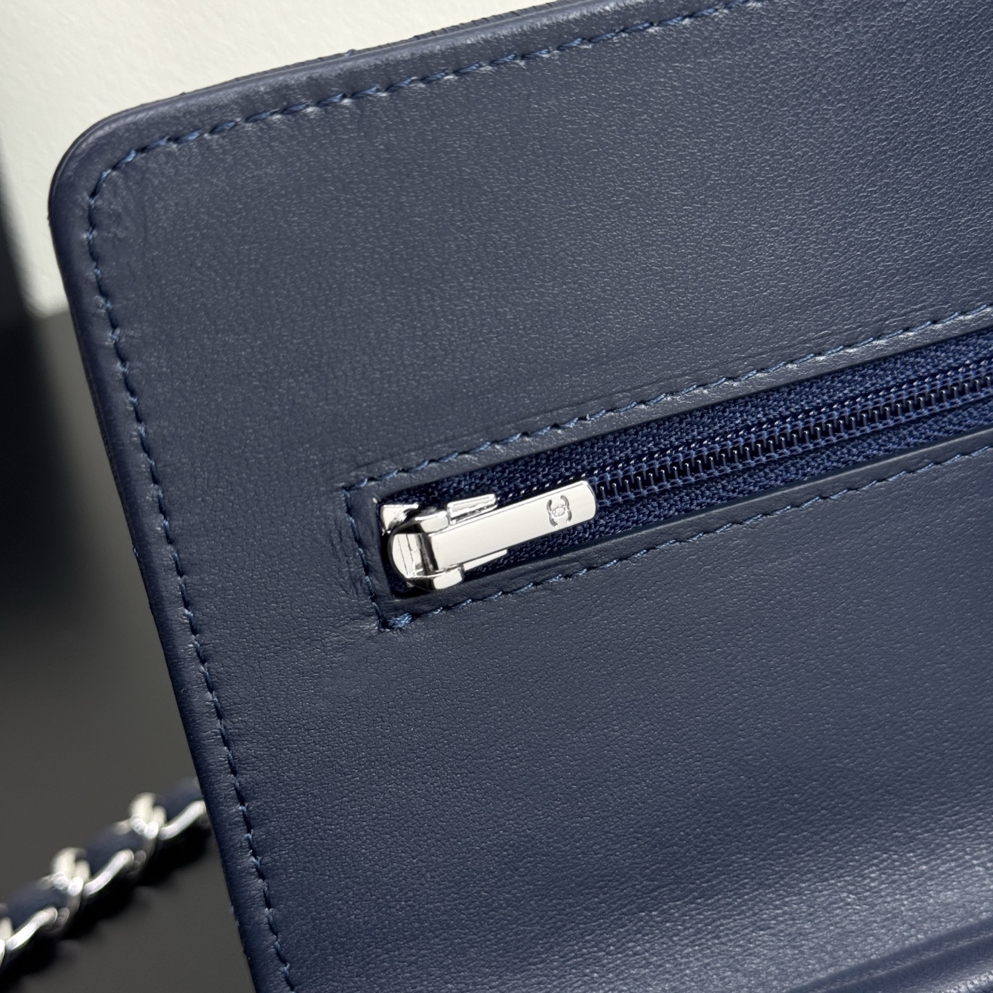 Classic Wallet on Chain（Navy Blue） - Mocuir