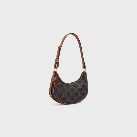 MINI AVA IN TRIOMPHE CANVAS AND CALFSKIN TAN