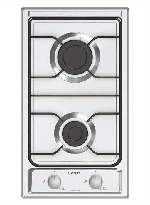 CANDY - Piano cottura gas CHW23X 28,8 cm-Acciaio inox