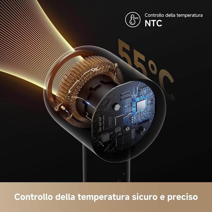 DREAME - Asciugacapelli GLORY MIX-Nero / Grigio