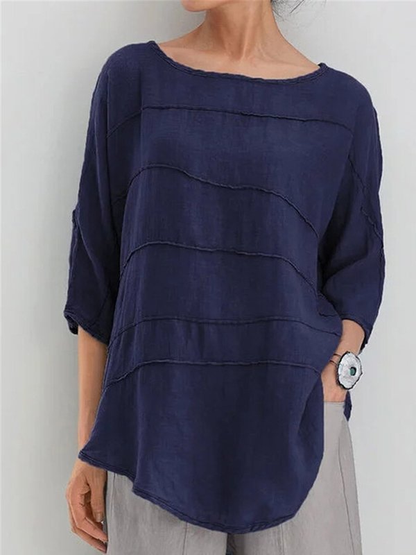 Women's Cotton Striped Casual Top